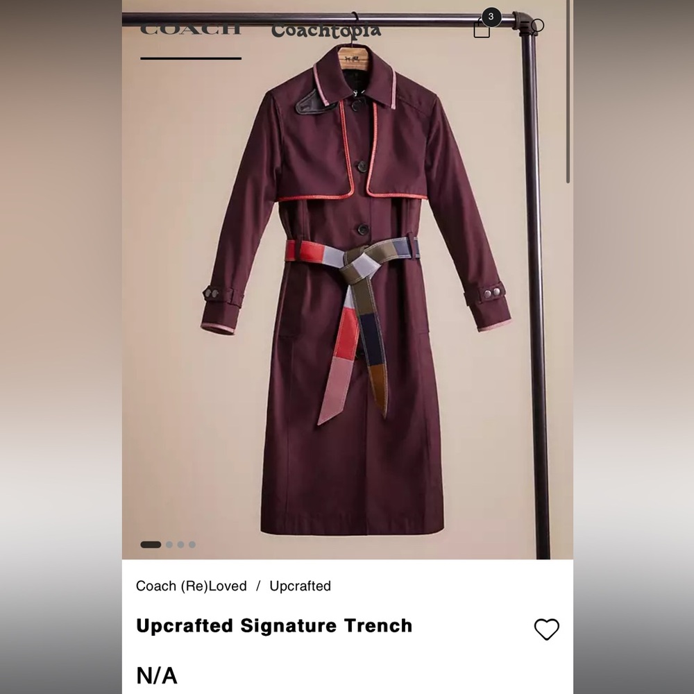 Coach Upcrafted Trench coat